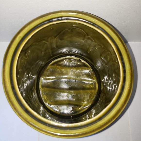McCoy Cookie Jug Cookie Jar 1970 Drip Glaze Avocado Green - Picture 11 of 12